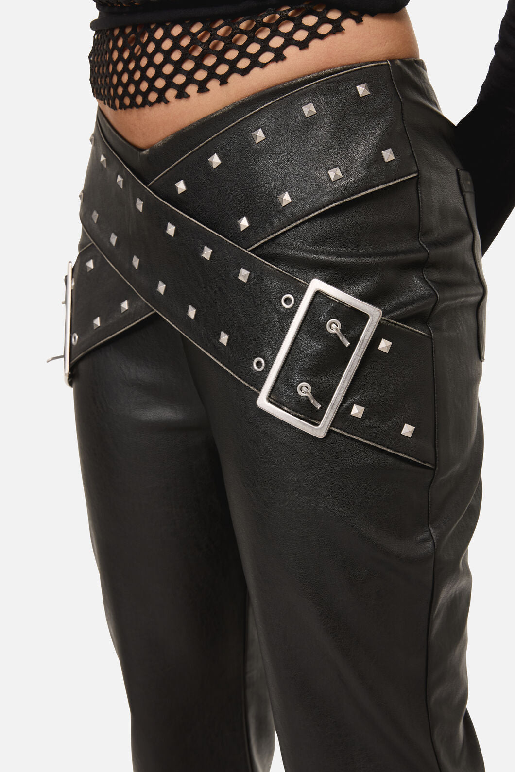 Dangerfield NZ - Sleaze Punk PU Pant - black