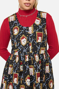 Dangerfield NZ - Offical Cat Portrait Dress - black