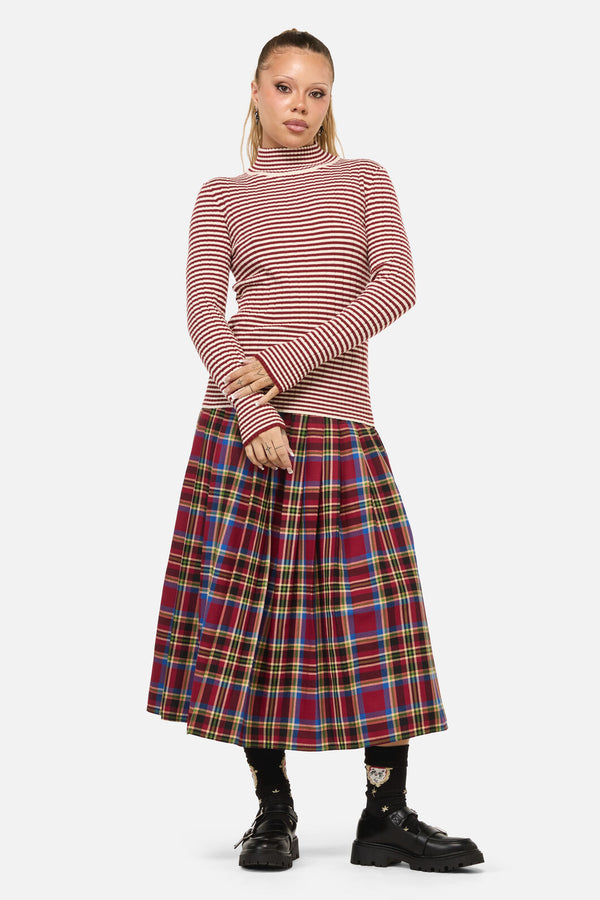 Dangerfield NZ - Mii Stripe Knit - red-cream