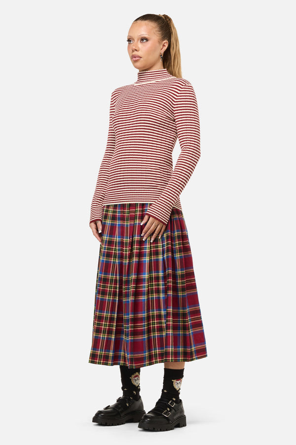 Dangerfield NZ - Mii Stripe Knit - red-cream