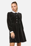 Dangerfield NZ - Mabel Velvet Dress - black