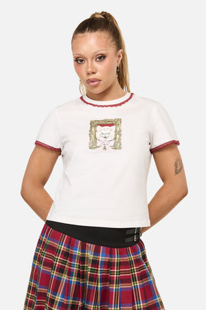 Dangerfield NZ - Tito Cat Tee - cream