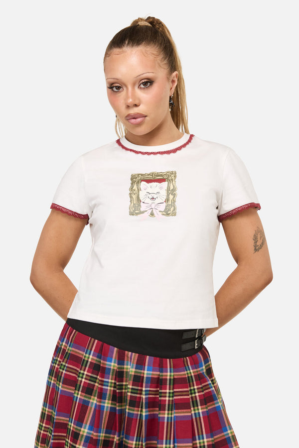 Dangerfield NZ - Tito Cat Tee - cream