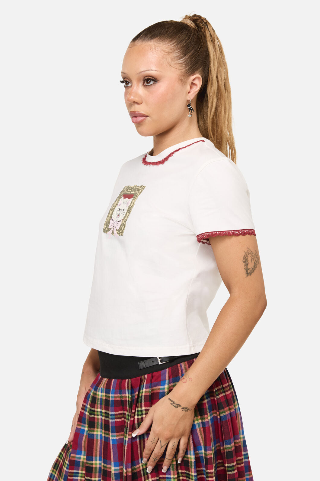 Dangerfield NZ - Tito Cat Tee - cream