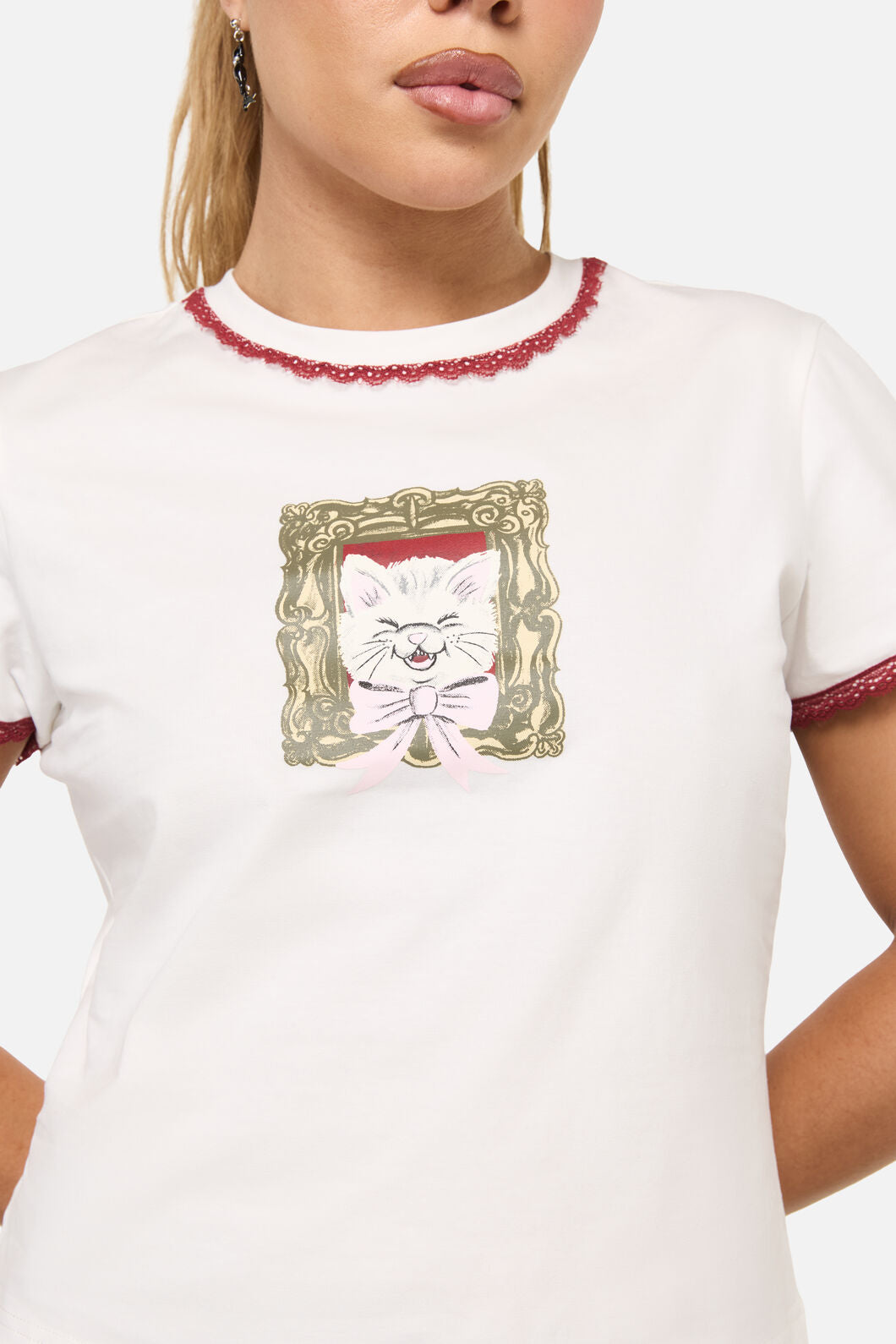 Dangerfield NZ - Tito Cat Tee - cream