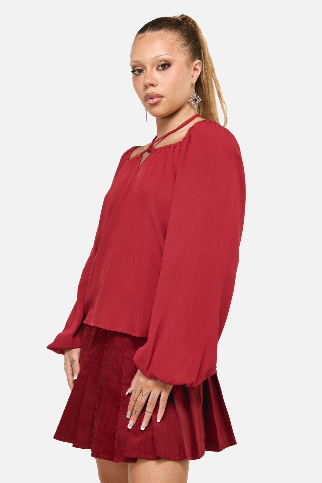Dangerfield NZ - Mii Blouse - red