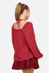 Dangerfield NZ - Mii Blouse - red
