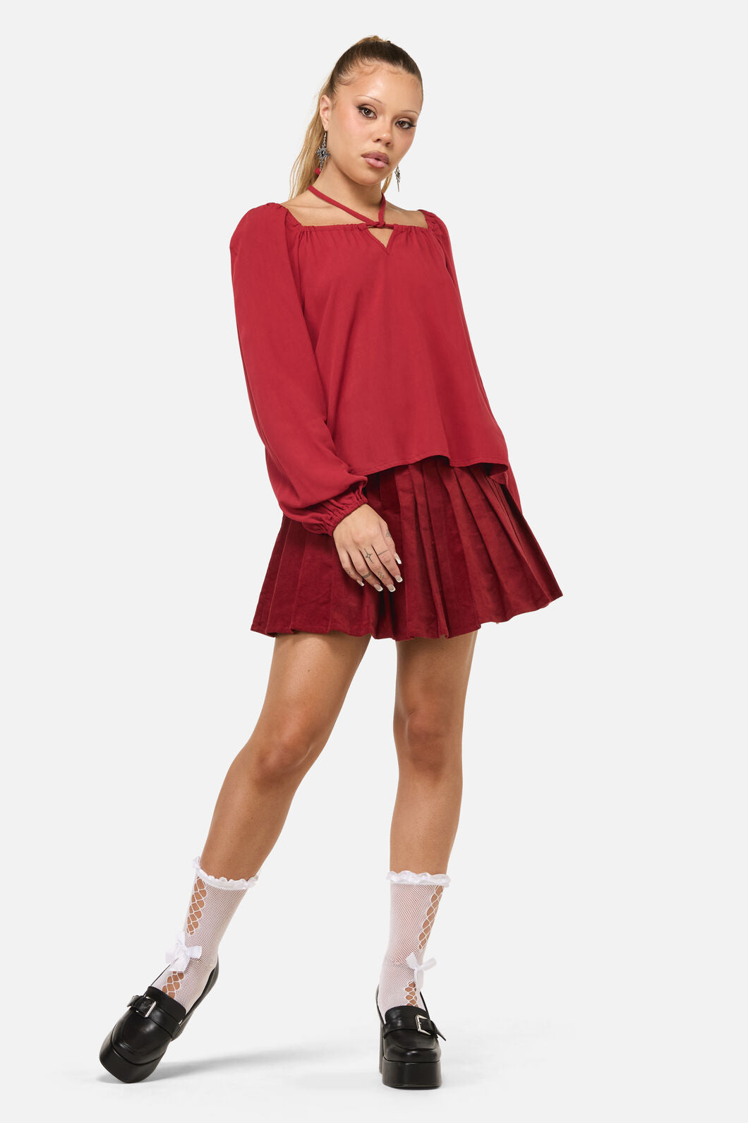Dangerfield NZ - Mii Blouse - red