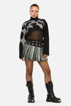 Dangerfield NZ - Y2K Sigil Turtleneck Crop Knit - black