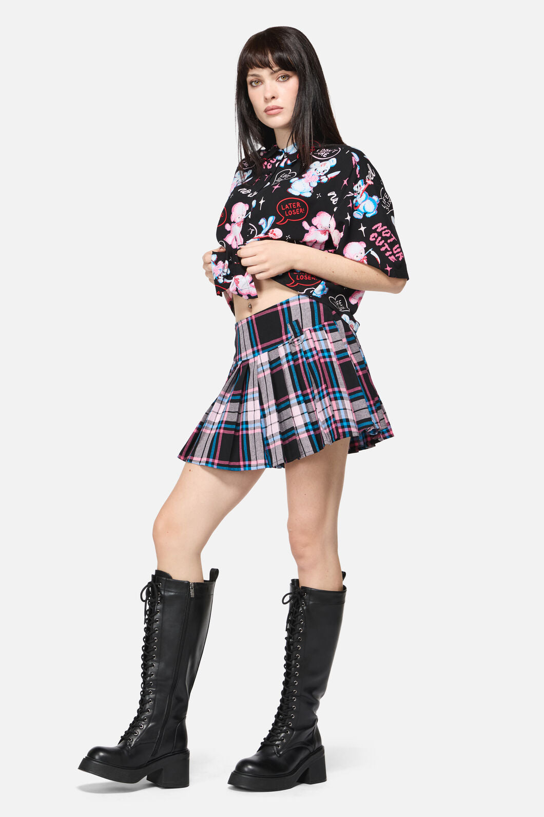 Dangerfield NZ - Hater Goth Skort - pink