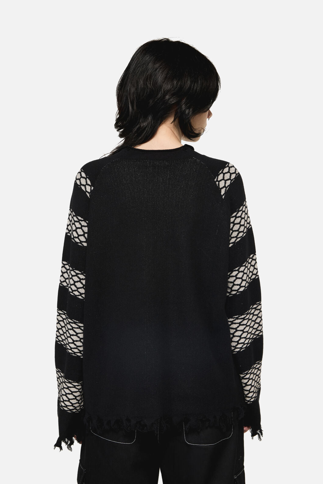 Dangerfield NZ - Slithering Goth Knit - black-white
