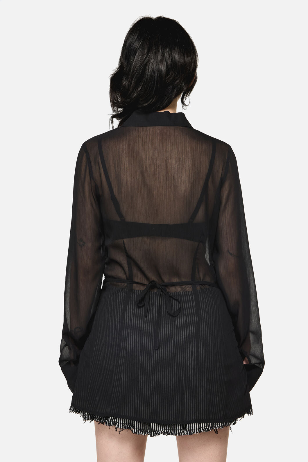 Dangerfield NZ - Serpent Goth Blouse - black