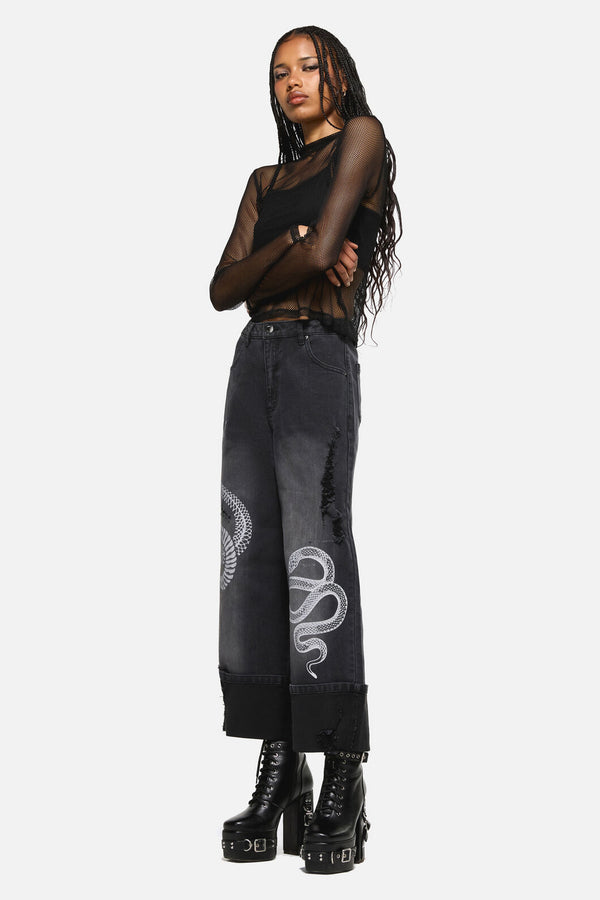 Dangerfield NZ - Slithering Goth Jean - black