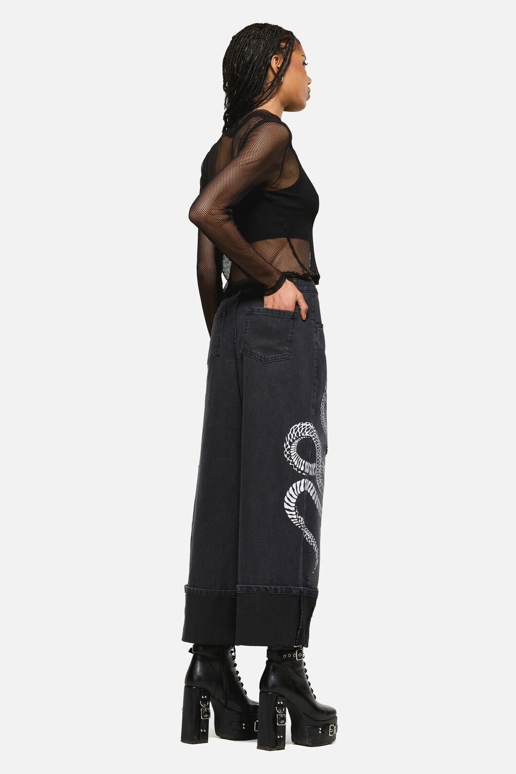 Dangerfield NZ - Slithering Goth Jean - black