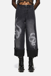 Dangerfield NZ - Slithering Goth Jean - black
