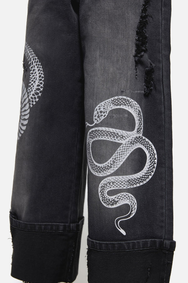 Dangerfield NZ - Slithering Goth Jean - black