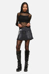 Dangerfield NZ - Slithering Goth Skort - black