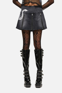Dangerfield NZ - Slithering Goth Skort - black