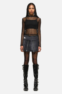 Dangerfield NZ - Slithering Goth Skort - black