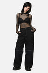 Dangerfield NZ - Serpent Goth Cargo Pant - black