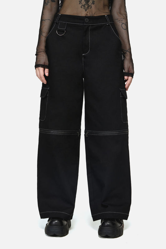 Dangerfield NZ - Serpent Goth Cargo Pant - black