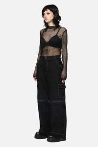 Dangerfield NZ - Serpent Goth Cargo Pant - black