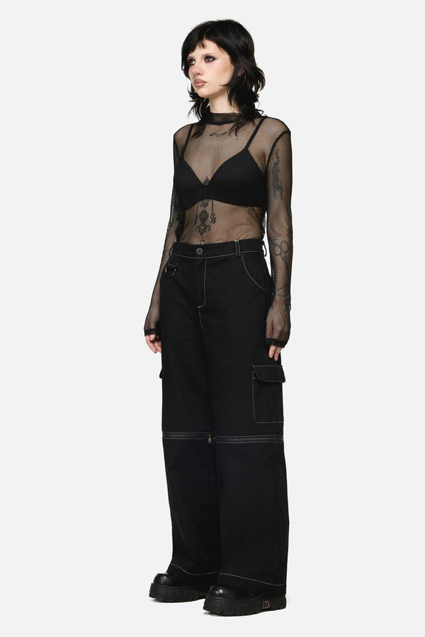 Dangerfield NZ - Serpent Goth Cargo Pant - black