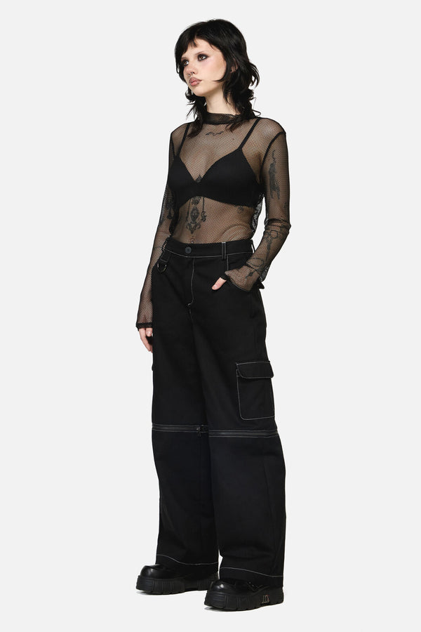 Dangerfield NZ - Serpent Goth Cargo Pant - black