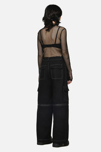 Dangerfield NZ - Serpent Goth Cargo Pant - black
