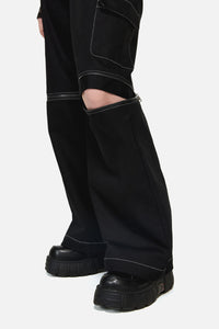 Dangerfield NZ - Serpent Goth Cargo Pant - black