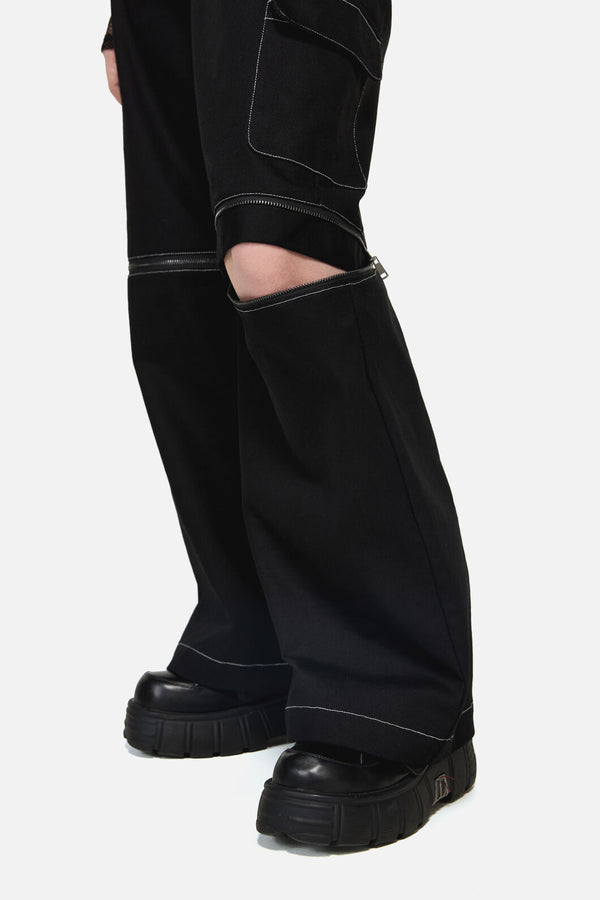 Dangerfield NZ - Serpent Goth Cargo Pant - black