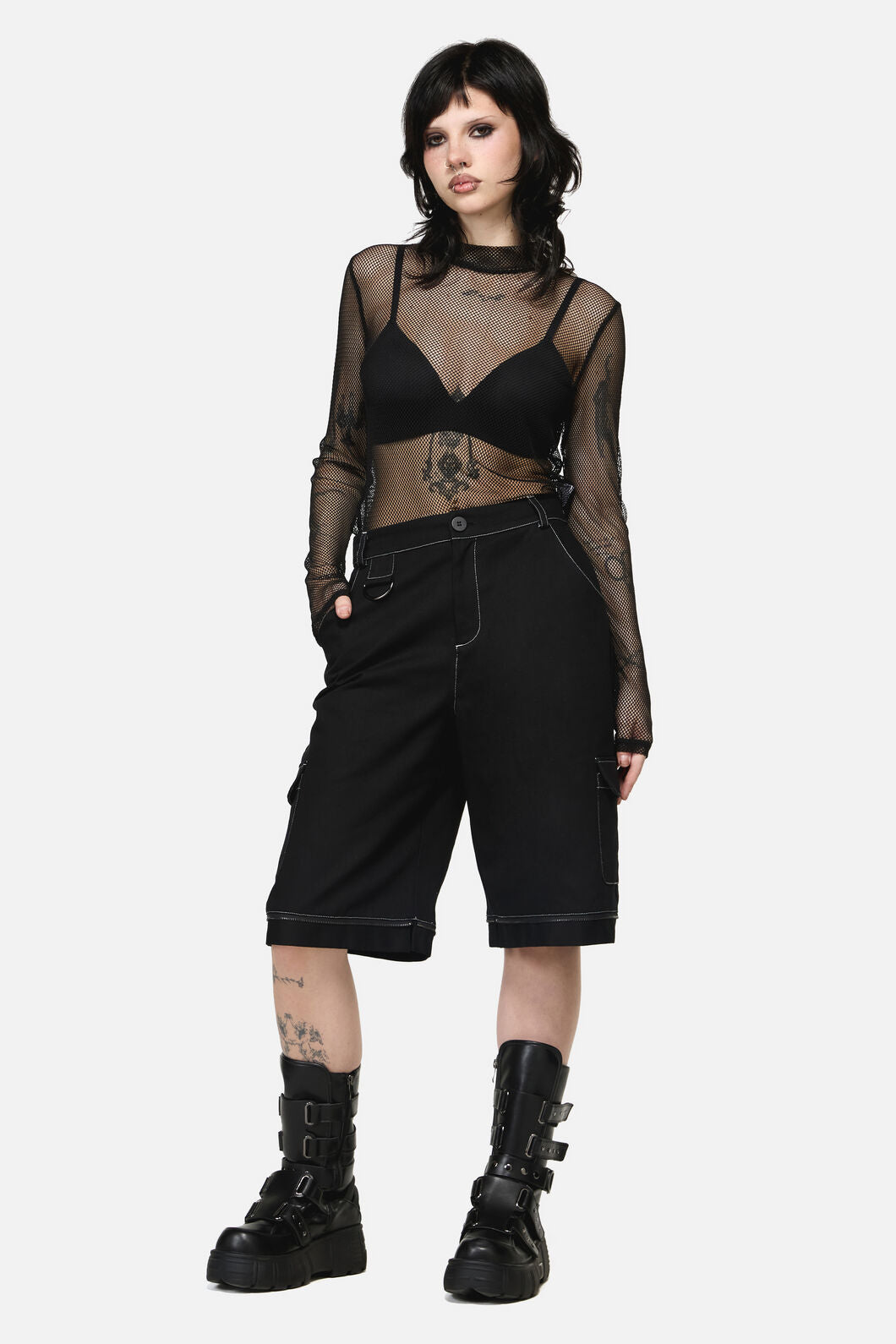Dangerfield NZ - Serpent Goth Cargo Pant - black