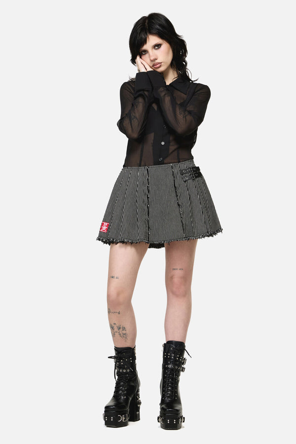 Dangerfield NZ - Medusa Punk Skort - black
