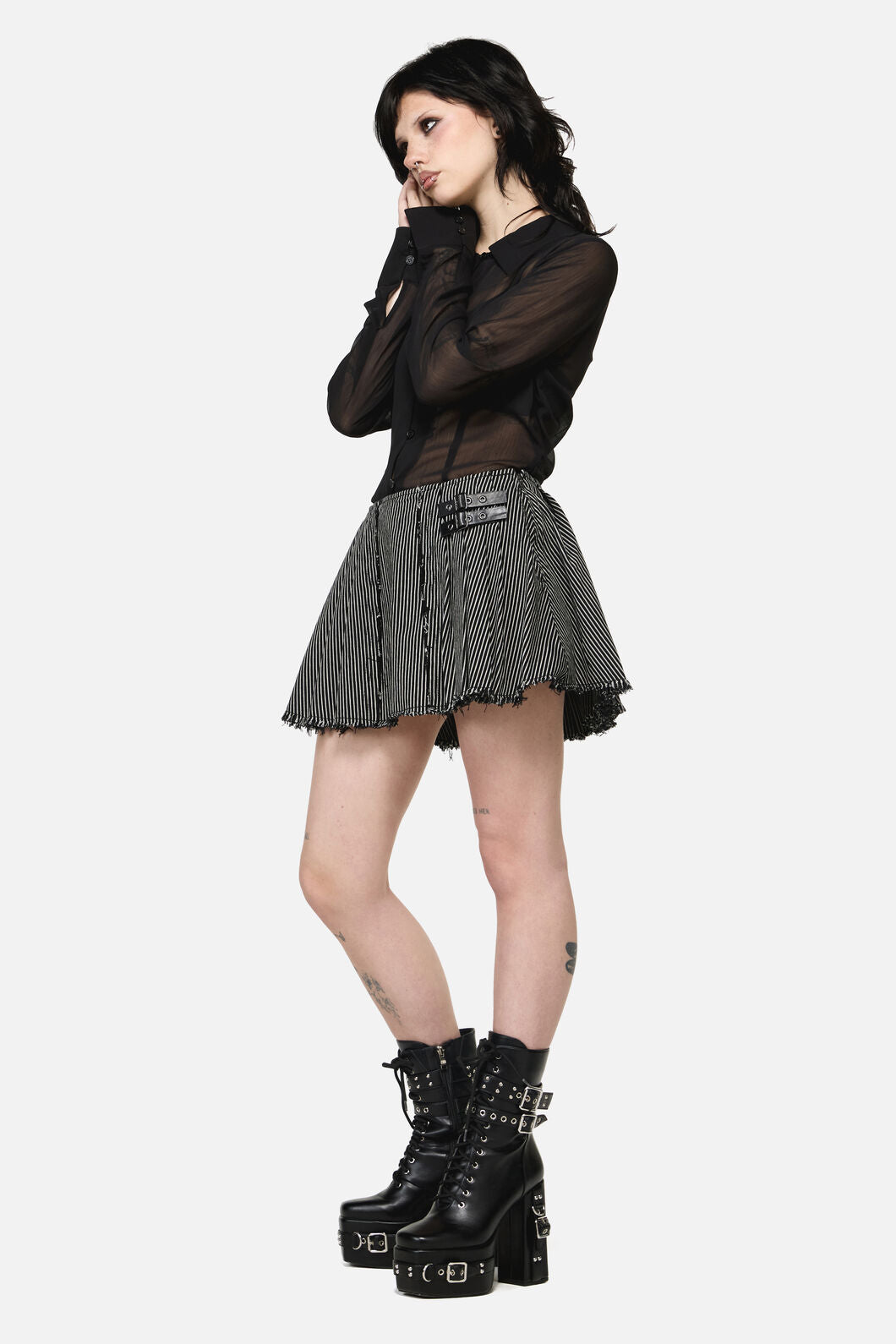 Dangerfield NZ - Medusa Punk Skort - black