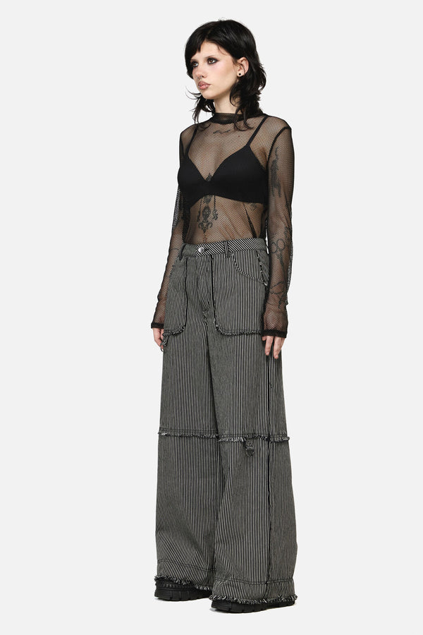Dangerfield NZ - Medusa Punk Cargo Jean - black