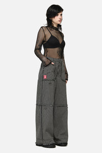 Dangerfield NZ - Medusa Punk Cargo Jean - black