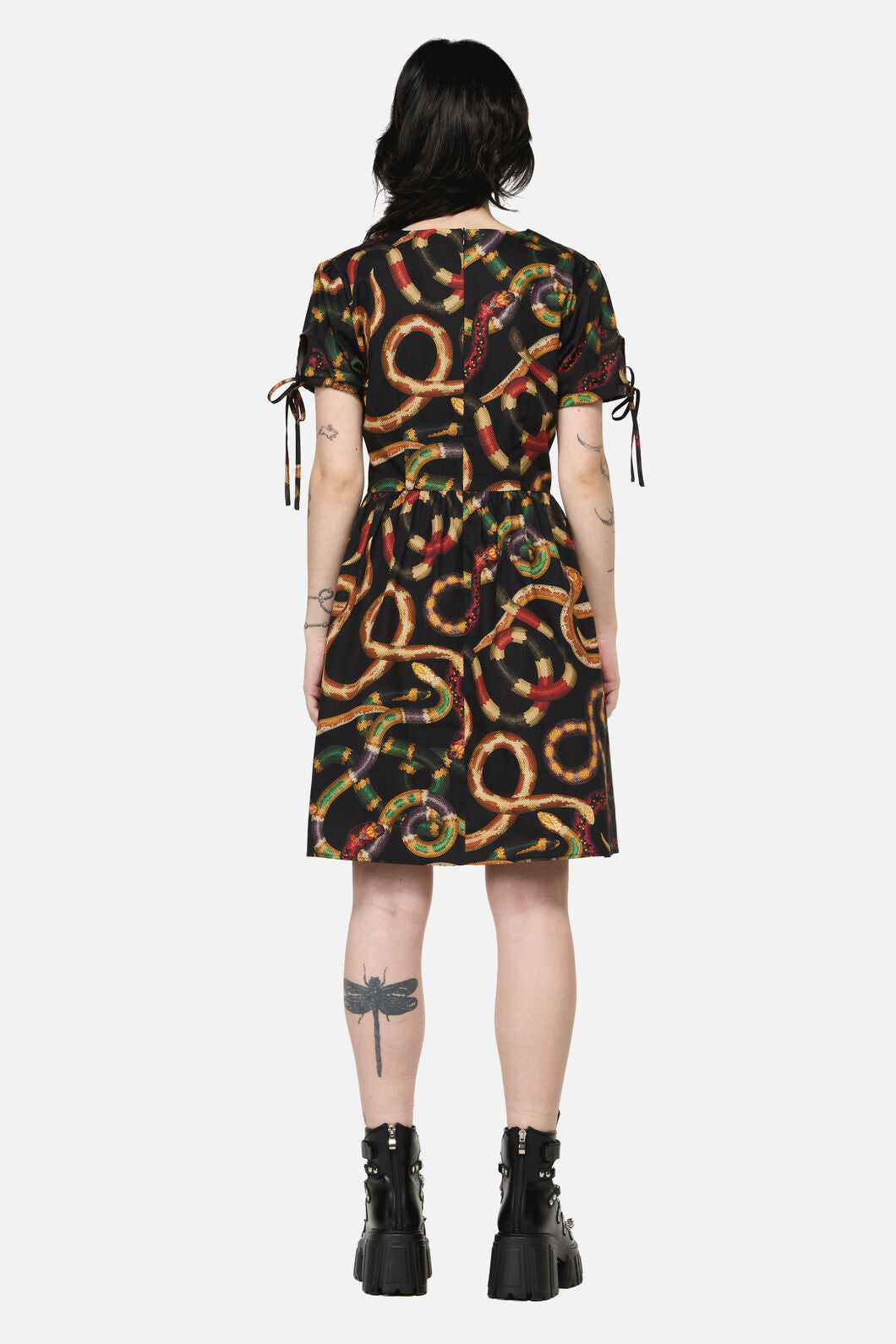 Dangerfield NZ - Reptilian Print Dress - multi