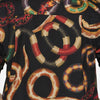 Reptilian Print Blouse