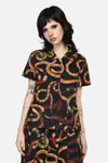 Dangerfield NZ - Reptilian Print Blouse - multi