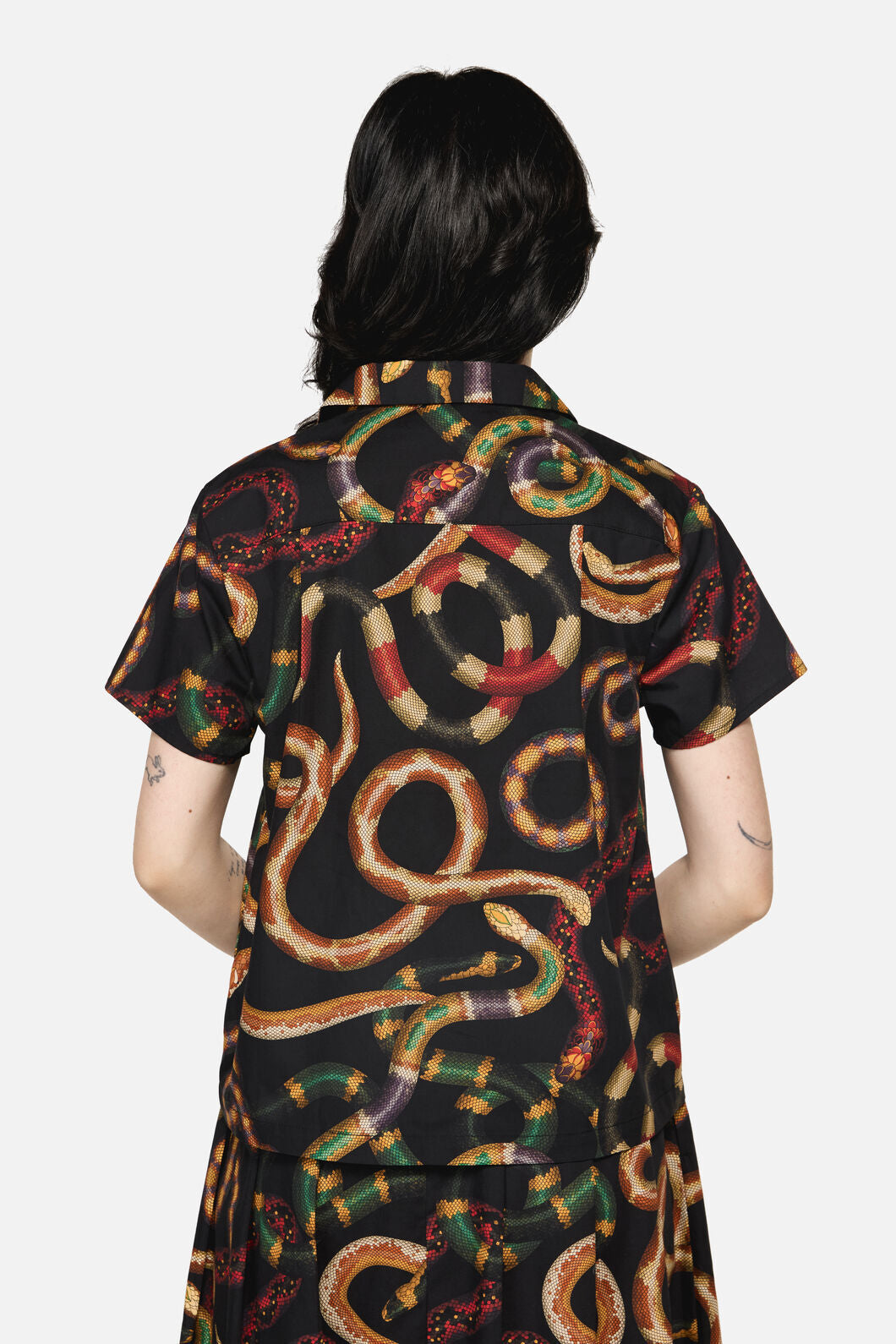 Dangerfield NZ - Reptilian Print Blouse - multi