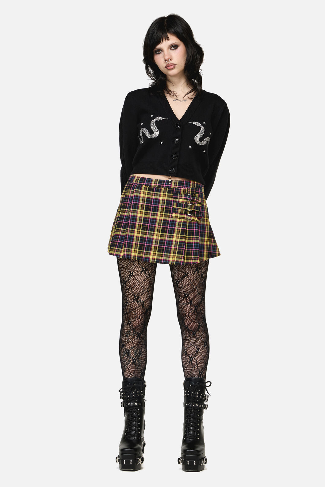 Dangerfield NZ - Forest Dweller Tartan Skort - multi