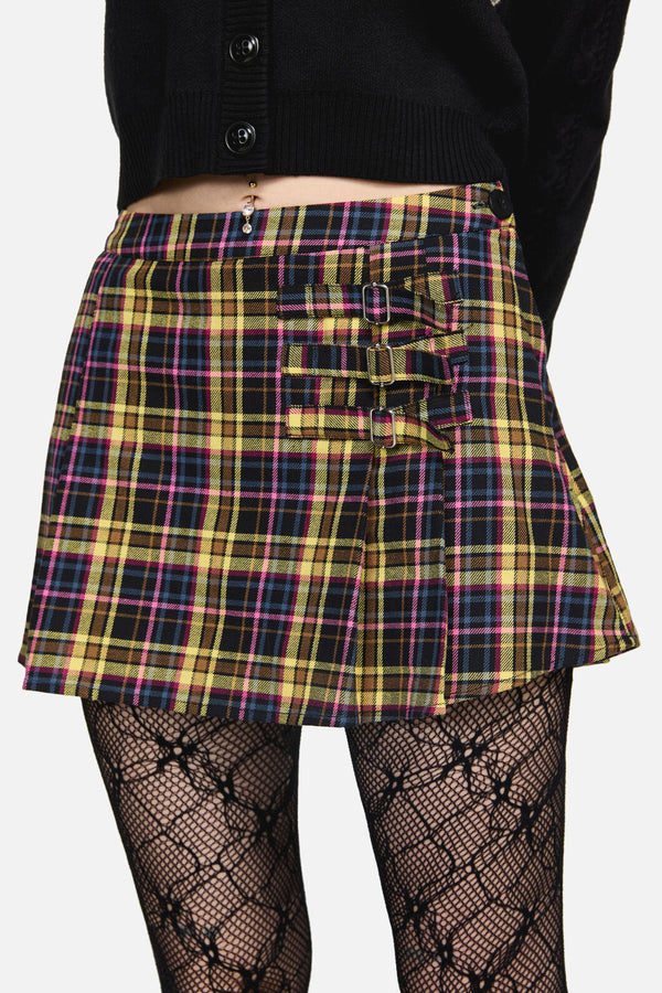 Dangerfield NZ - Forest Dweller Tartan Skort - multi