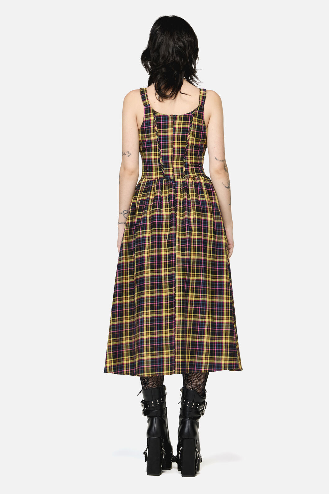Dangerfield NZ - Forest Dweller Tartan Dress - multi