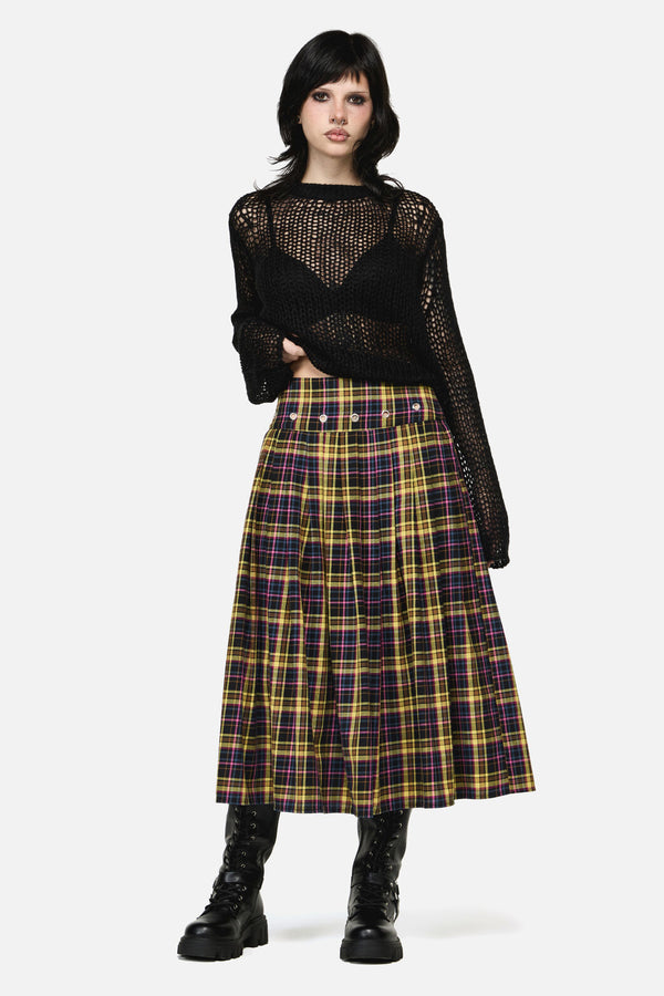 Dangerfield NZ - Forest Dweller Tartan Skirt - multi