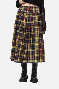 Dangerfield NZ - Forest Dweller Tartan Skirt - multi