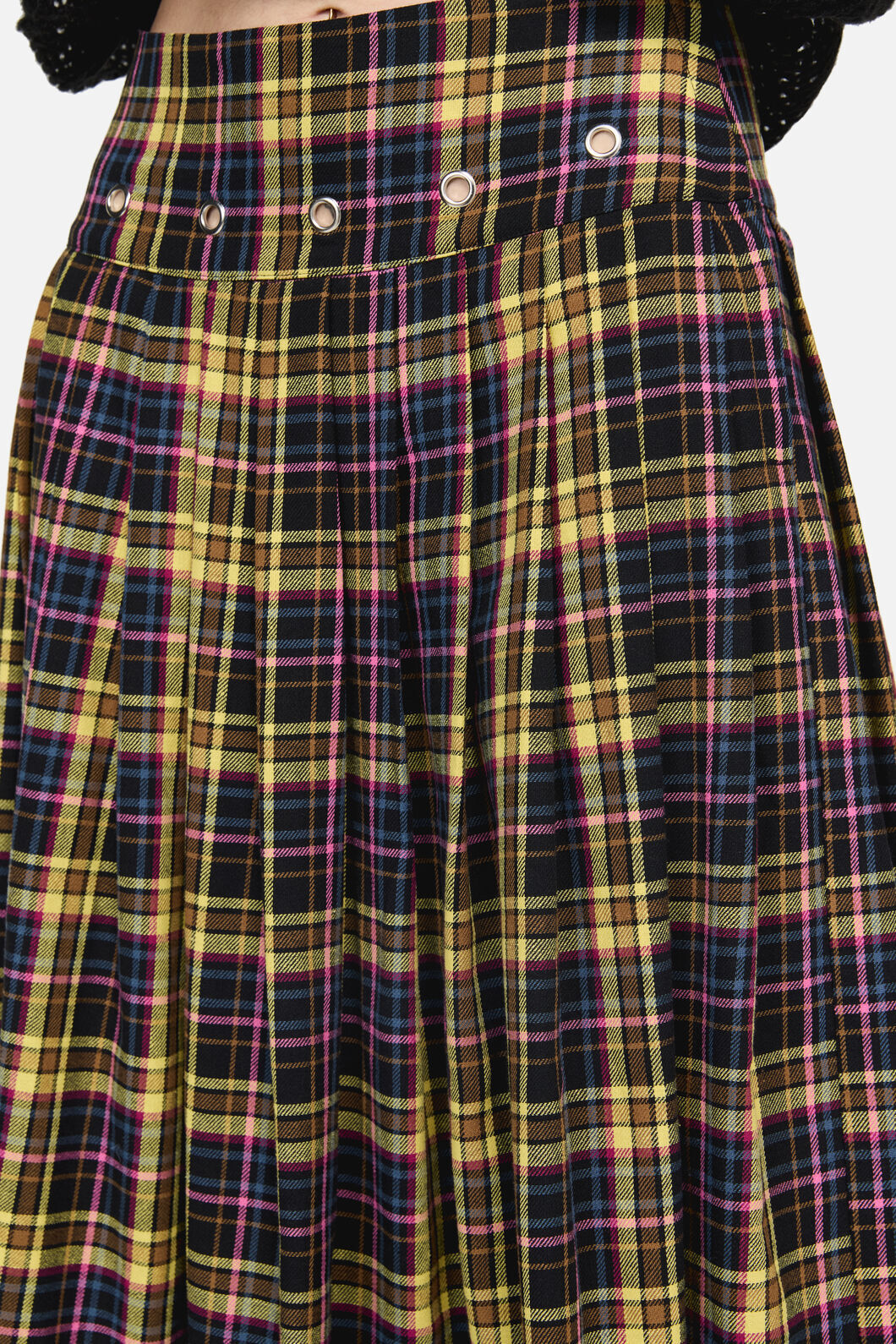 Dangerfield NZ - Forest Dweller Tartan Skirt - multi