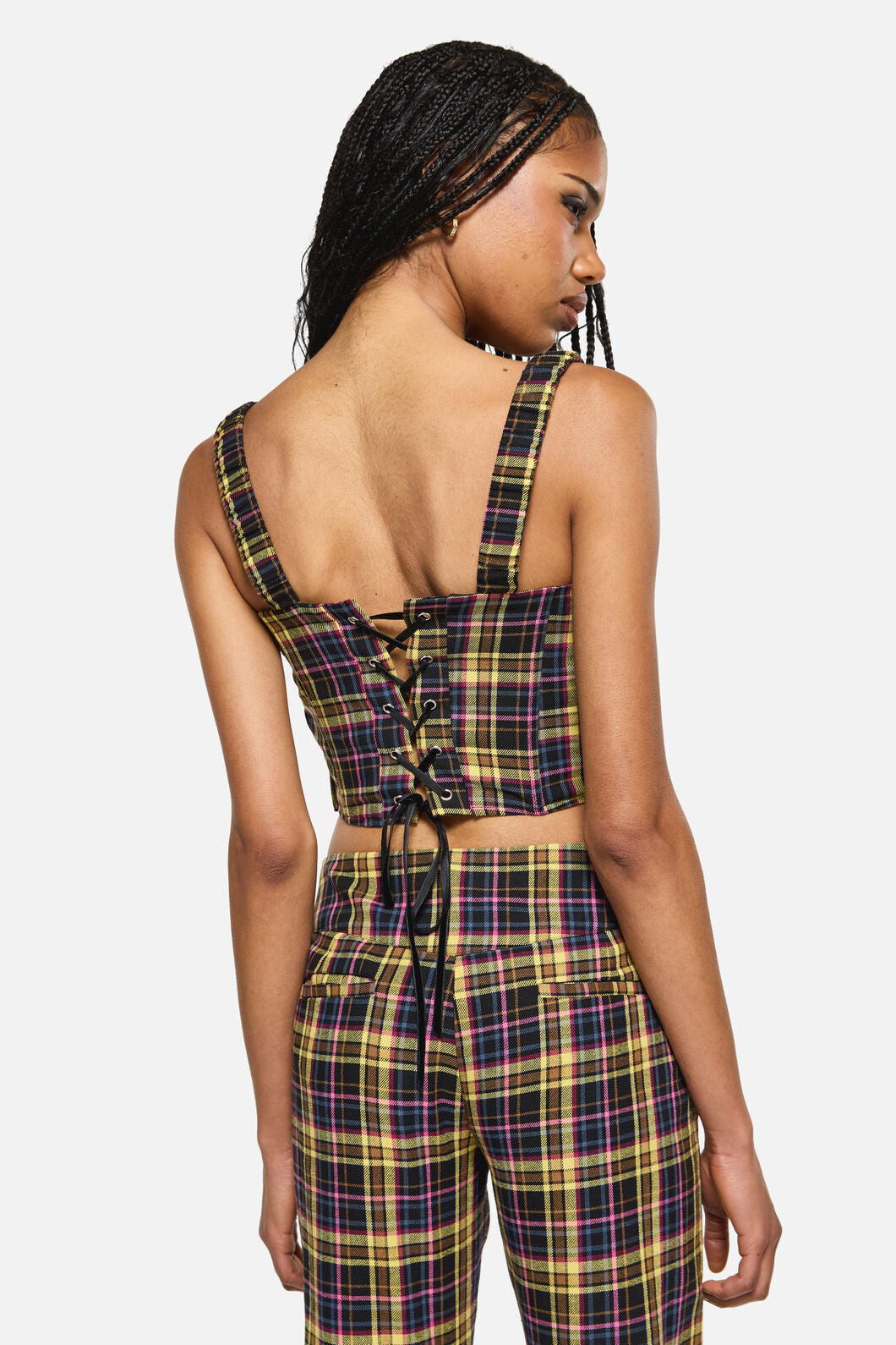 Dangerfield NZ - Forest Dweller Tartan Corset - multi
