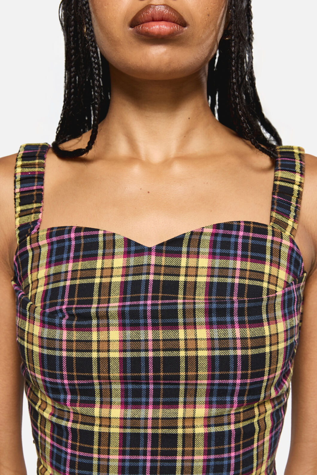Dangerfield NZ - Forest Dweller Tartan Corset - multi