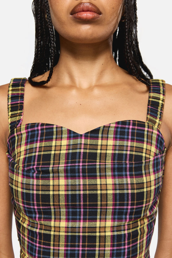 Dangerfield NZ - Forest Dweller Tartan Corset - multi