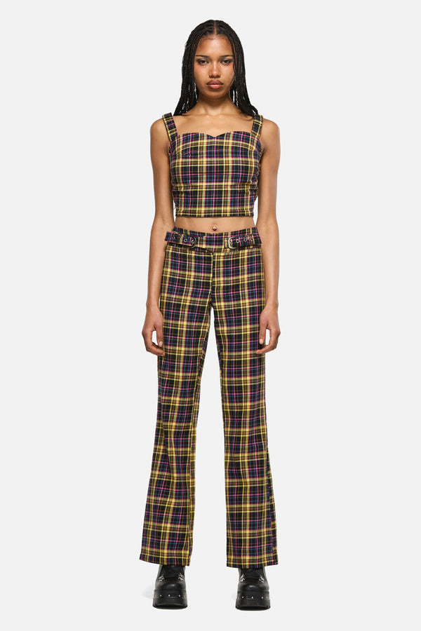Dangerfield NZ - Forest Dweller Tartan Corset - multi